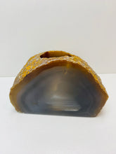 Load image into Gallery viewer, Natural Agate tea light Candle Holder (natural stone / crystal), home decor