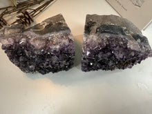 Load image into Gallery viewer, Natural Amethyst Crystal Bookends – Brazilian Amethyst