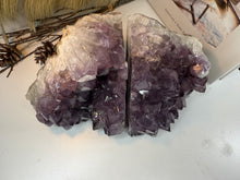 Load image into Gallery viewer, Natural Amethyst Crystal Bookends – Brazilian Amethyst