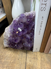 Load image into Gallery viewer, Natural Amethyst Crystal Bookends – Brazilian Amethyst
