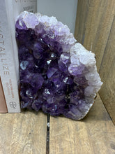 Load image into Gallery viewer, Natural Amethyst Crystal Bookends – Brazilian Amethyst