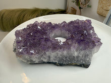 Load image into Gallery viewer, Natural Amethyst Crystal Tea Light Holder – Uruguay Home Decor