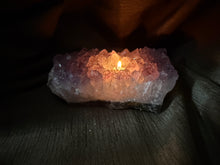 Load image into Gallery viewer, Natural Amethyst Crystal Tea Light Holder – Uruguay Home Decor