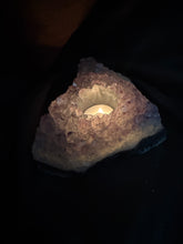 Load image into Gallery viewer, Natural Amethyst Crystal Tea Light Holder – Uruguay Home Decor