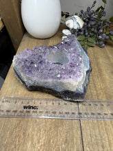Load image into Gallery viewer, Natural Amethyst Crystal Tea Light Holder – Uruguay Home Decor