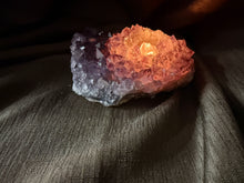 Load image into Gallery viewer, Natural Amethyst Crystal Tea Light Holder – Uruguay Home Decor