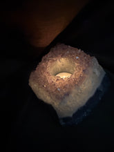 Load image into Gallery viewer, Natural Amethyst Crystal Tea Light Holder – Uruguay Home Decor