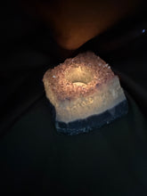 Load image into Gallery viewer, Natural Amethyst Crystal Tea Light Holder – Uruguay Home Decor