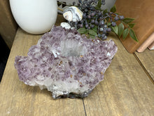 Load image into Gallery viewer, Natural Amethyst Crystal Tea Light Holder – Uruguay Home Decor