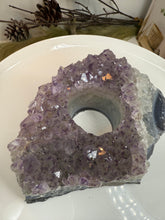 Load image into Gallery viewer, Natural Amethyst Crystal Tea Light Holder – Uruguay Home Decor