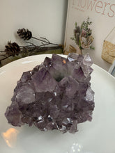 Load image into Gallery viewer, Natural Amethyst Crystal Tea Light Holder – Uruguay Home Decor