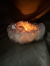 Load image into Gallery viewer, Natural Amethyst Crystal Tea Light Holder – Uruguay Home Decor