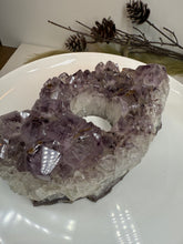 Load image into Gallery viewer, Natural Amethyst Crystal Tea Light Holder – Uruguay Home Decor