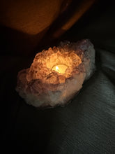 Load image into Gallery viewer, Natural Amethyst Crystal Tea Light Holder – Uruguay Home Decor