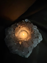 Load image into Gallery viewer, Natural Amethyst Crystal Tea Light Holder – Uruguay Home Decor