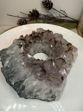 Load image into Gallery viewer, Natural Amethyst Crystal Tea Light Holder – Uruguay Home Decor