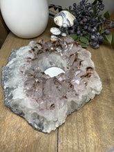 Load image into Gallery viewer, Natural Amethyst Crystal Tea Light Holder – Uruguay Home Decor