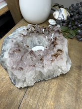 Load image into Gallery viewer, Natural Amethyst Crystal Tea Light Holder – Uruguay Home Decor