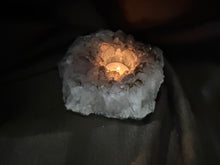 Load image into Gallery viewer, Natural Amethyst Crystal Tea Light Holder – Uruguay Home Decor