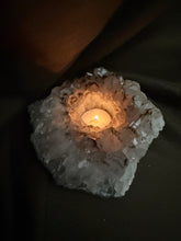 Load image into Gallery viewer, Natural Amethyst Crystal Tea Light Holder – Uruguay Home Decor