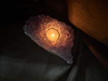 Load image into Gallery viewer, Natural Amethyst Crystal Tea Light Holder – Uruguay Home Decor