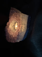 Load image into Gallery viewer, Natural Amethyst Crystal Tea Light Holder – Uruguay Home Decor