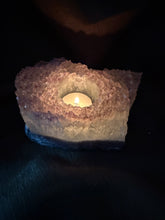 Load image into Gallery viewer, Natural Amethyst Crystal Tea Light Holder – Uruguay Home Decor