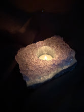 Load image into Gallery viewer, Natural Amethyst Crystal Tea Light Holder – Uruguay Home Decor