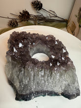 Load image into Gallery viewer, Natural Amethyst Crystal Tea Light Holder – Uruguay Home Decor