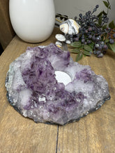 Load image into Gallery viewer, Natural Amethyst Crystal Tea Light Holder – Uruguay Home Decor