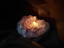 Load image into Gallery viewer, Natural Amethyst Crystal Tea Light Holder – Uruguay Home Decor
