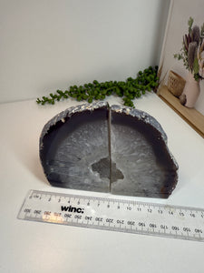 Natural Agate book ends