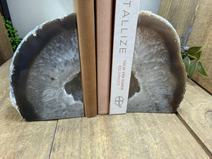 Natural Agate book ends