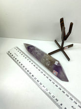 Load image into Gallery viewer, Phantom Amethyst point on display stand