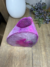Load image into Gallery viewer, Pink Agate Tea Light Candle Holder – Crystal Home Décor