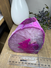 Load image into Gallery viewer, Pink Agate Tea Light Candle Holder – Crystal Home Décor