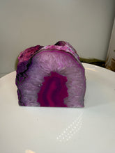 Load image into Gallery viewer, Pink Agate Tea Light Candle Holder – Crystal Home Décor