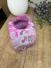 Load image into Gallery viewer, Pink Agate Tea Light Candle Holder – Crystal Home Décor