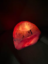 Load image into Gallery viewer, Pink Agate Tea Light Candle Holder – Crystal Home Décor