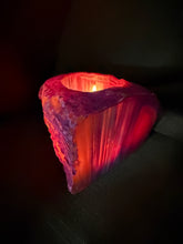 Load image into Gallery viewer, Pink Agate Tea Light Candle Holder – Crystal Home Décor