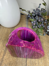 Load image into Gallery viewer, Pink Agate Tea Light Candle Holder – Crystal Home Décor