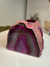 Load image into Gallery viewer, Pink Agate Tea Light Candle Holder – Crystal Home Décor