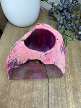 Load image into Gallery viewer, Pink Agate Tea Light Candle Holder – Crystal Home Décor