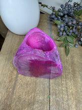 Load image into Gallery viewer, Pink Agate Tea Light Candle Holder – Crystal Home Décor