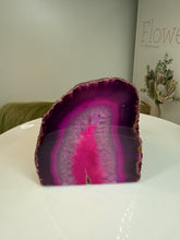 Load image into Gallery viewer, Pink Agate Tea Light Candle Holder – Crystal Home Décor