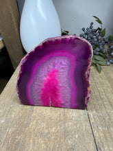 Load image into Gallery viewer, Pink Agate Tea Light Candle Holder – Crystal Home Décor