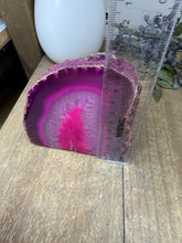 Load image into Gallery viewer, Pink Agate Tea Light Candle Holder – Crystal Home Décor