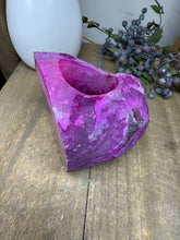 Load image into Gallery viewer, Pink Agate Tea Light Candle Holder – Crystal Home Décor