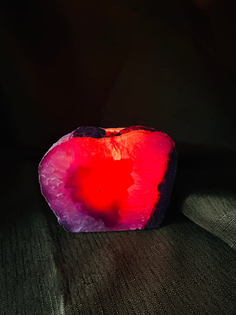 Pink Agate Tea Light Candle Holder – Crystal Home Décor