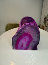 Load image into Gallery viewer, Pink Agate Tea Light Candle Holder – Crystal Home Décor